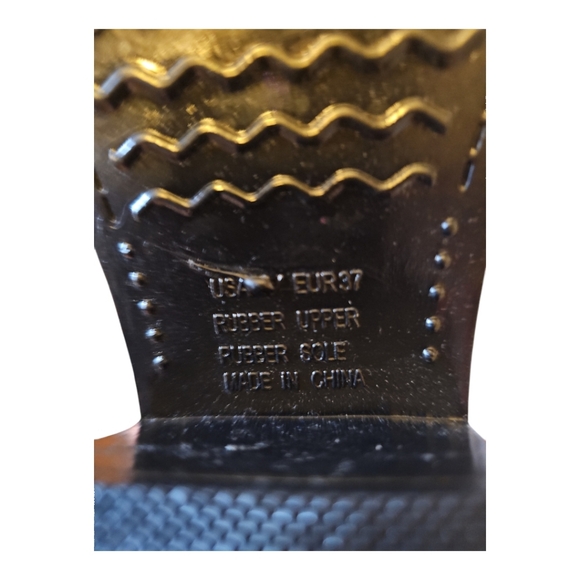 Trendy and Stylish Leopard Print Cowboy Style Rubber Rain Boots Euro S37 - Picture 10 of 10